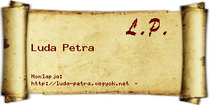 Luda Petra névjegykártya